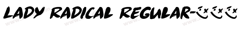 Lady Radical Regular字体转换